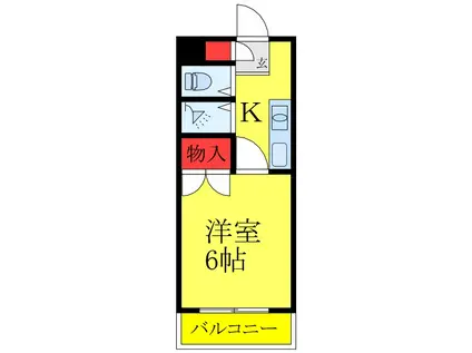 メゾンイトウ(1K/2階)の間取り写真