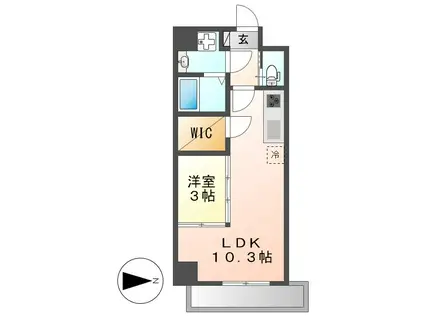 BMG RESIDENCE(1LDK/5階)の間取り写真