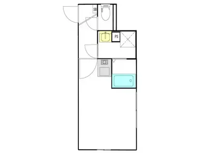 クレサージュ町屋II(ワンルーム/3階)の間取り写真