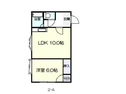 エバンス羽黒台(1LDK/2階)の間取り写真