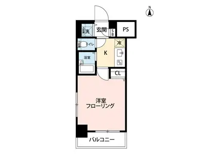 マイナビSTAYミライエ東陽町(1K/2階)の間取り写真