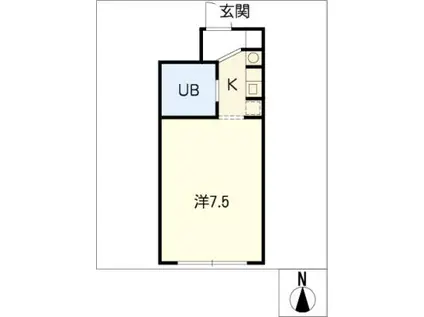 クレオ本郷(1K/4階)の間取り写真