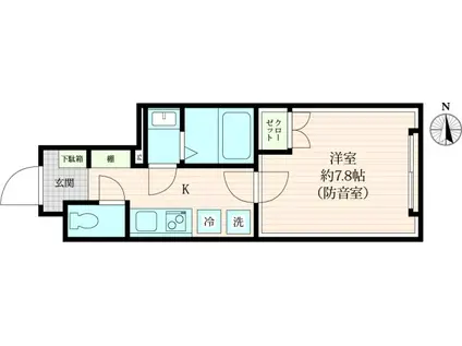 VORT上北沢レジデンス(1K/3階)の間取り写真