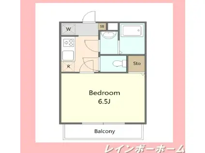 マーサ柏II(1K/2階)の間取り写真