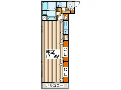 KT-LINKAGE(ワンルーム/2階)の間取り写真