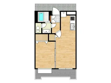 プリメーラ楠(1LDK/3階)の間取り写真