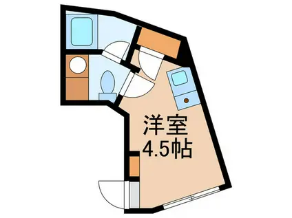 CONTEL NISHIWASEDA(ワンルーム/2階)の間取り写真