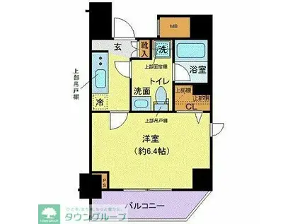 クレヴィスタ大森(1K/7階)の間取り写真