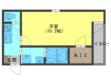 フジパレス萱島桜園町(1K/1階)の間取り写真