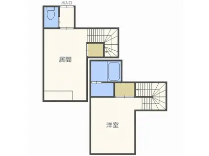 コンフォート伏古101(1LDK/2階)の間取り写真