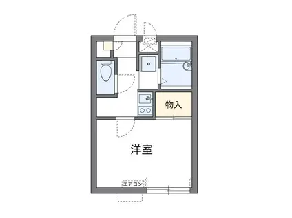 東京メトロ有楽町線 護国寺駅 徒歩9分 2階建 築15年(1K/1階)の間取り写真