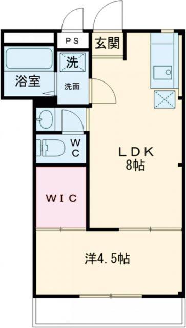 ビタミンテラス上筒井(1LDK/3階)の間取り写真