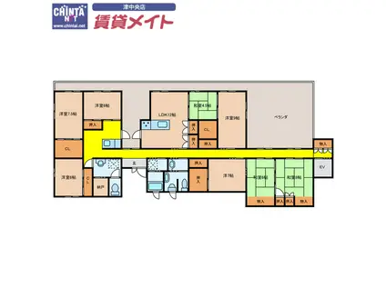 マーガレットA&S(8LDK/4階)の間取り写真