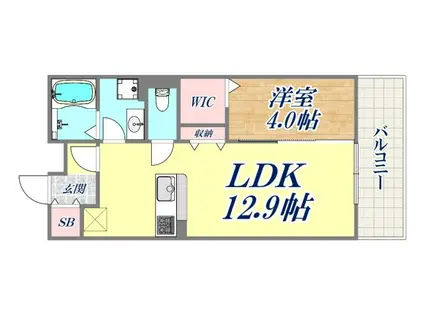 グランシャリオ(1LDK/3階)の間取り写真