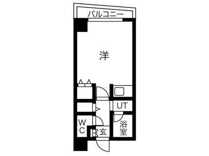 アーバンコート南烏山(ワンルーム/1階)の間取り写真