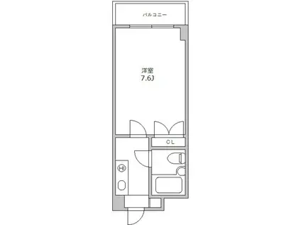 藤和シティコープ新中野III(1K/3階)の間取り写真