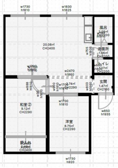 PAX.BLD八木(2LDK/3階)の間取り写真