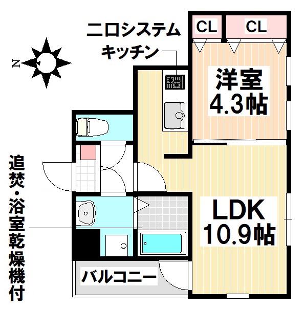 SAZAN STAGE(1LDK/3階)の間取り写真