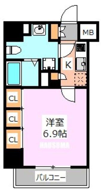 LOG駒込(1K/7階)の間取り写真