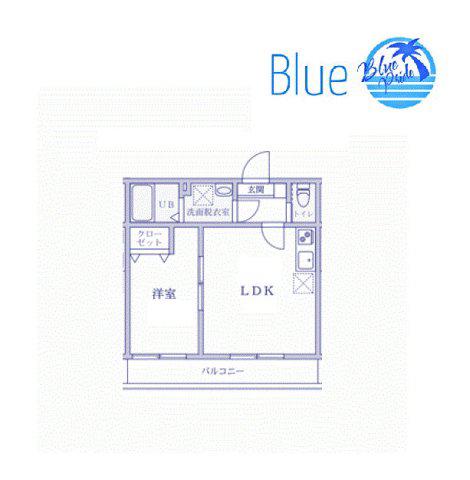 エレジオ横浜(1LDK/2階)の間取り写真