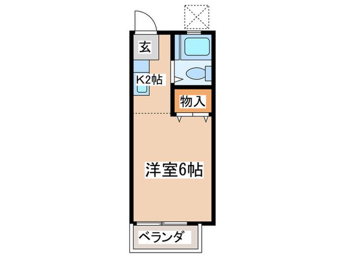 センチュリーAMI(1K/2階)の間取り写真