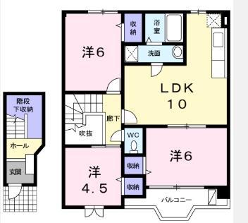 サントピアジュノー(3LDK/2階)の間取り写真