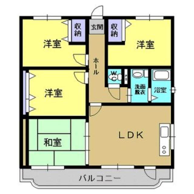 サンロード3B(4LDK/1階)の間取り写真