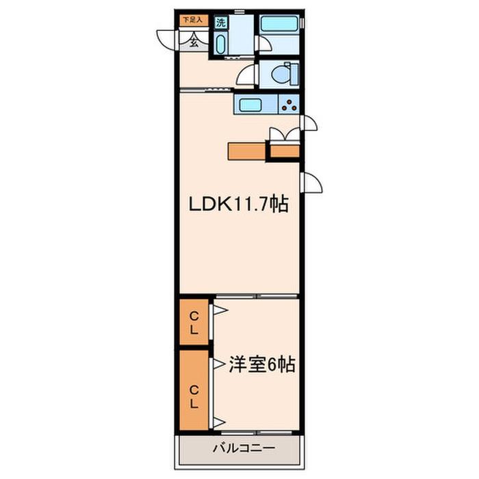 ZCO並木ビル1ST(1LDK/3階)の間取り写真