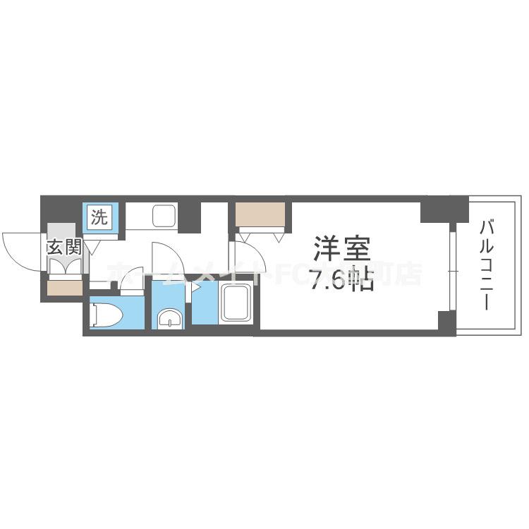 ミラージュパレス大阪ドームPROSPER(1K/11階)の間取り写真