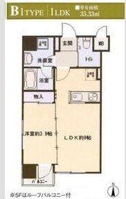 プレシャス二日町(1LDK/5階)の間取り写真