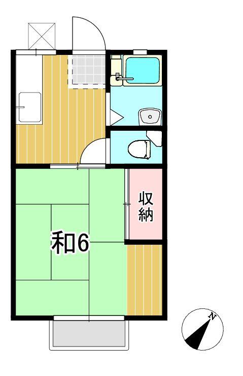 パナハイツアイコー(1K/2階)の間取り写真