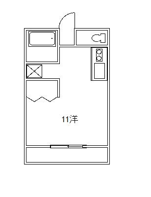 アート21 3階(ワンルーム/3階)の間取り写真
