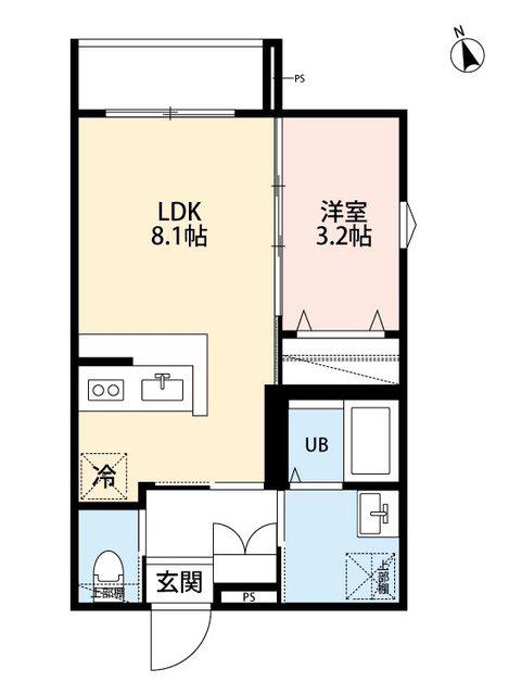 ROBOT HOME 柴又(1LDK/1階)の間取り写真