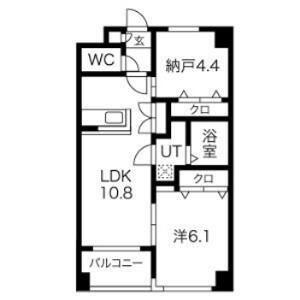 TIFFANY(2LDK/2階)の間取り写真