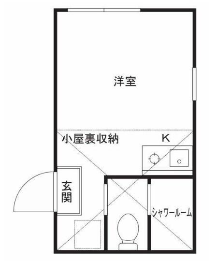 ユナイト菅キャロライン(ワンルーム/2階)の間取り写真