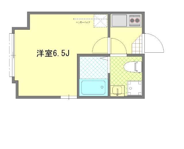 FELICIA中川(1K/2階)の間取り写真