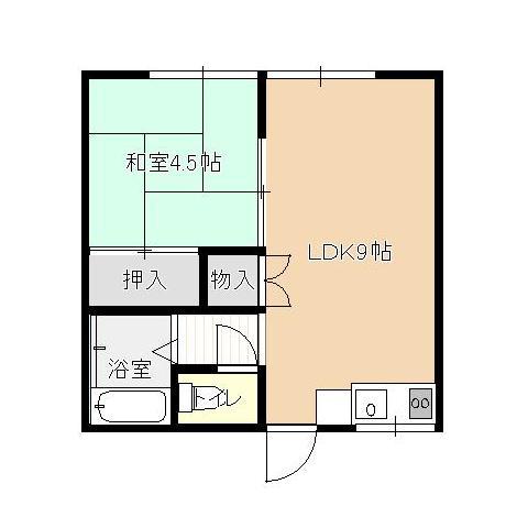 コーポ セマディオ(1LDK/1階)の間取り写真