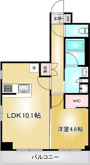 プレサンス ロジェ 丸の内 CENTRAL CASA(1LDK/11階)の間取り写真