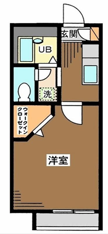 メゾン・ド・ラ・マーレ(1K/2階)の間取り写真