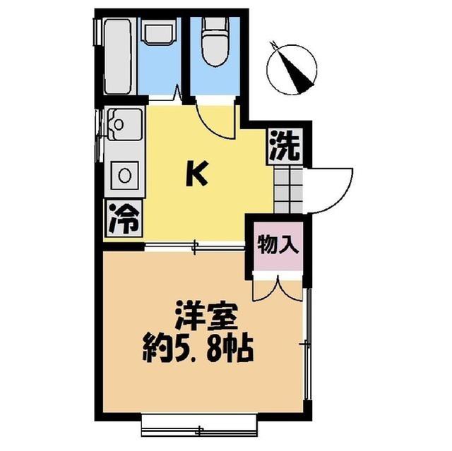 コーポ・コトブキ(1K/1階)の間取り写真