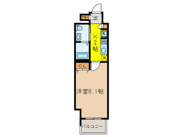 LIGHTHOUSE大塚(1K/5階)の間取り写真