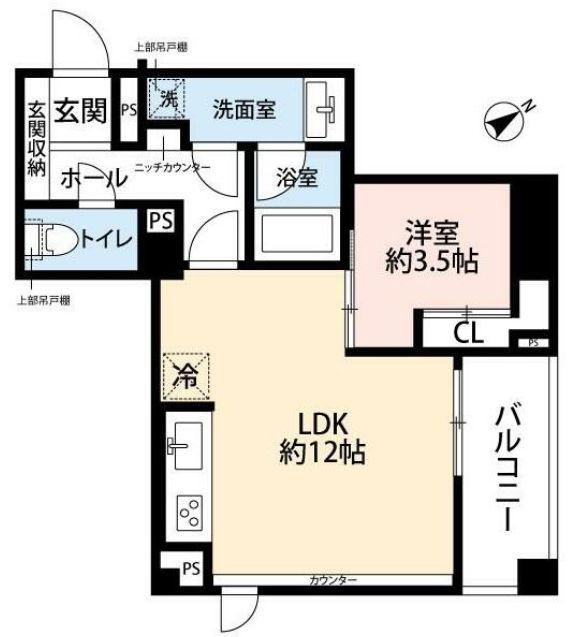 ユニロイヤル赤坂(1LDK/3階)の間取り写真