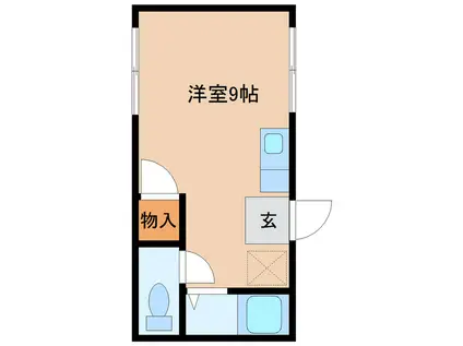 サウス四日町ホームズ(ワンルーム/1階)の間取り写真