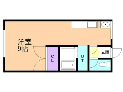 学大昭グリーンヒル2(ワンルーム/2階)の間取り写真