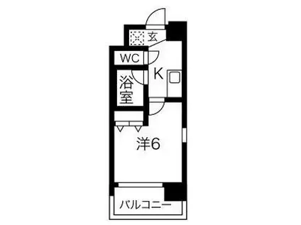 レオンコンフォート新梅田II(1K/8階)の間取り写真