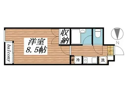 興和太平アパートメント(1K/6階)の間取り写真