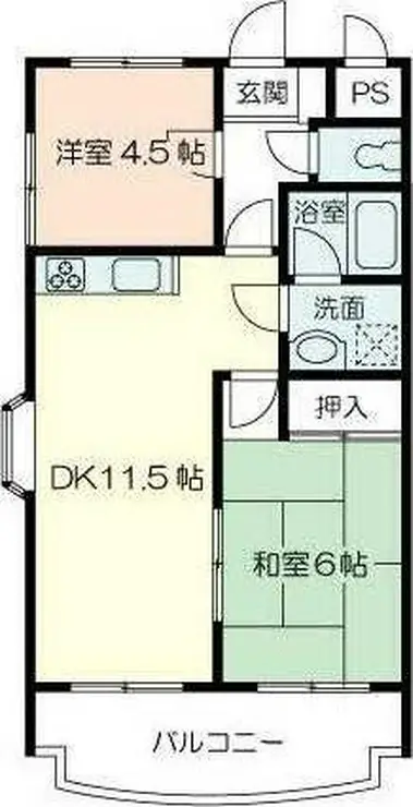 末広マンション 4階階 間取り