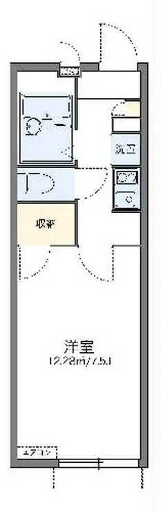 レオパレスチェリーブロッサム 1階階 間取り