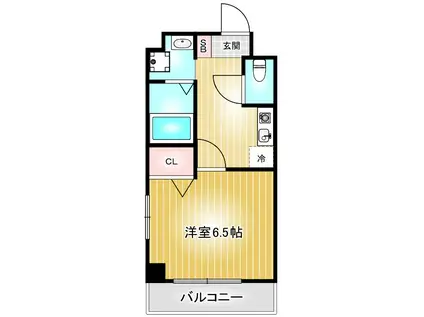 メゾン・ド・リスブラン(1K/4階)の間取り写真