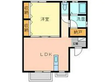 平塚ハイツ(1SLDK/2階)の間取り写真